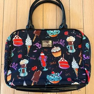 Betseyville by Betsey Johnson Treats Print Nylon Cosmetics/Makeup Bag